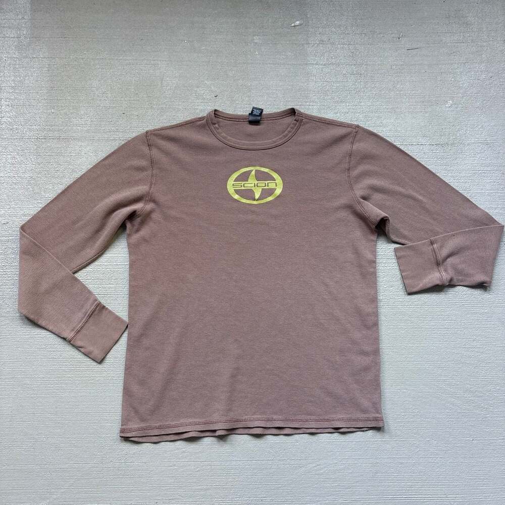 Alternative Vintage Soft Scion Logo Thermal Long Sleeve T-Shirt